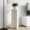 Plant Stand 2 Pcs White Ø40 X 80 Cm Engineered Wood