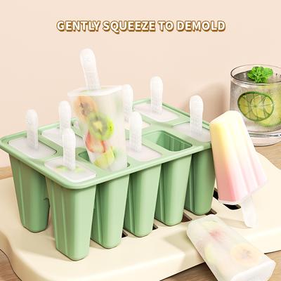Moules à glaces en silicone à 10 cavités, moules à glace faits maison, grande machine à glaces, moule à glaces réutilisable