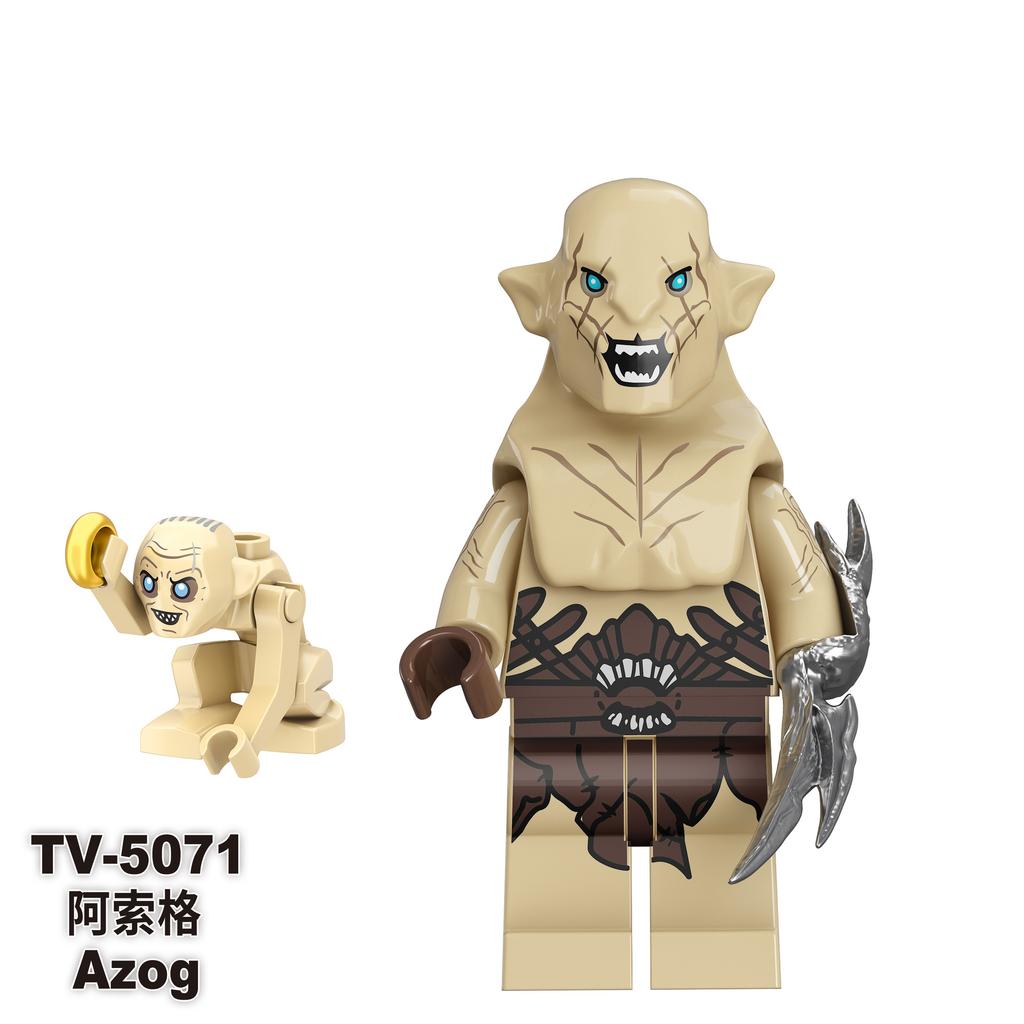 TV6409 Lord Rings Elves Orcs Army Dwarf Rohan Mini Action Toy Figures Building Blocks Assembly Toys for Kids Birthday Gift