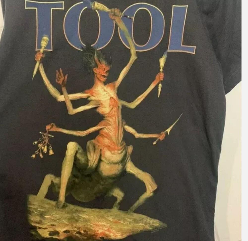 Tool band 90s ALbums Design black T shirt reprint Men Women Unisex T-Shirt S