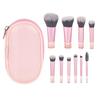 10pc Makeup Brushes Set with Travel Bag Professional Foundation Contour Eyeshadow Eyebrow Brushes Complete Cosmetic Makeup Tool