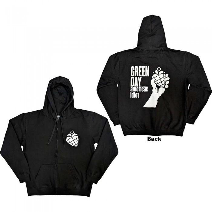 Green Day Felpa con cappuccio e zip intera American Idiot The Musical, unisex per adulti S