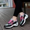 Air Cushion Women's Shoes Spring Trend Flying Woven Mother Shoes Mesh Breathable Lightweight Sports Shoes Sports Leisure