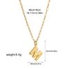 Stainless steel bubble English 26 letter necklace pendant personalized three-dimensional collarbone chain with jewelry