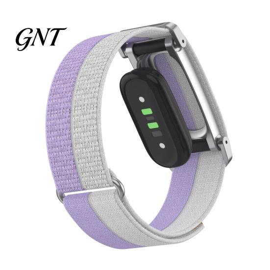 Flexible Nylon Weave Strap for Fitness Band Fitbit Air, Breathable Woven Sport Strap, Adjustable Replacement Comfortable Sleep Daily Use Wristband Men