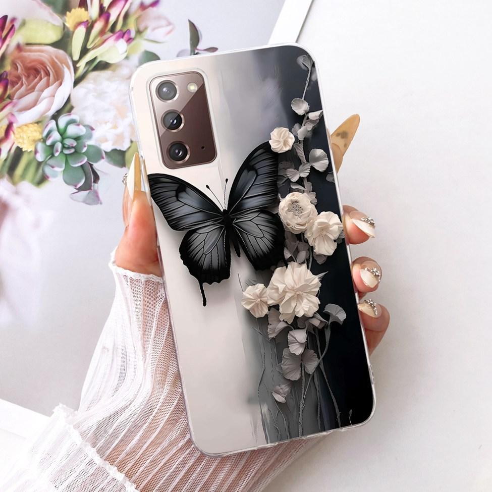 Clear For Samsung Galaxy Note20 5G Case Fashion Fashion Funny Cute Painted Cover For Samsung Note20 5G SM-N981B SM-N981W Casing