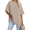 Women's T-Shirt Oversized Relaxed Fit Raglan Sleeve Crew Neck Short Sleeve Top