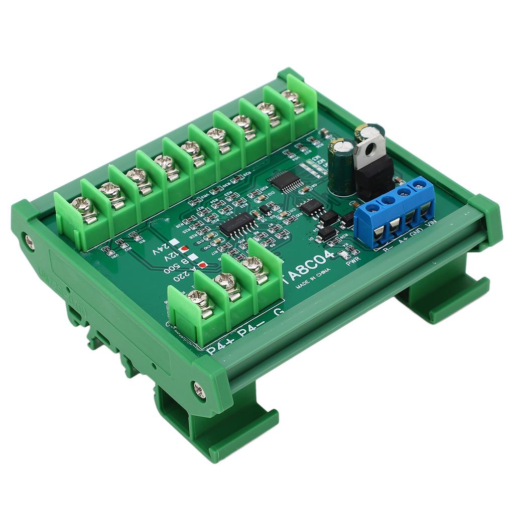 Temperature Sensor Module Resistance Collection PT100 RTD RS485 with Guide Rail Housing A220(  40 celsius  to +220