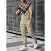 Men's Warm T-shirts And Pants Sets Outdoor Sports Training  Street Style Fashionable Pants