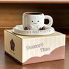 Small Feet High-Value Cup Cute Milk Cup Ceramic Water Cup Mug Office Coffee Cup With Saucer