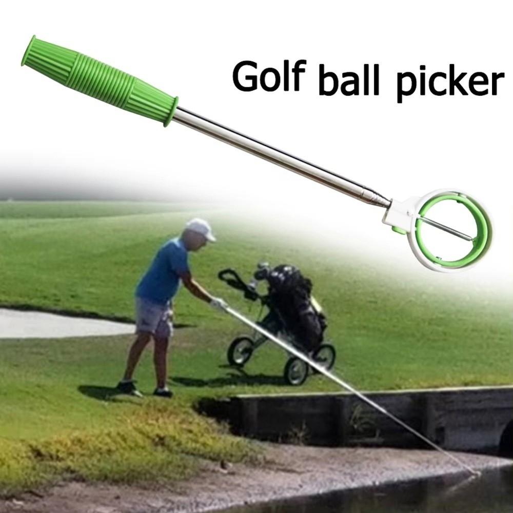 Double Ring Golf Ball Picker Locking Portable Golf Ball Catcher  Golf Accessories