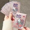Characters Playing x x with PET waterproof paper case Cards, 8.9cm (height) 5.9cm (width) 2.1cm (thickness), (pink)