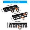 Wall Mount Tool Organizer for Screwdrivers Pliers and Wrenches Metal Tool Holder Rack for Garage or Workshop Storage