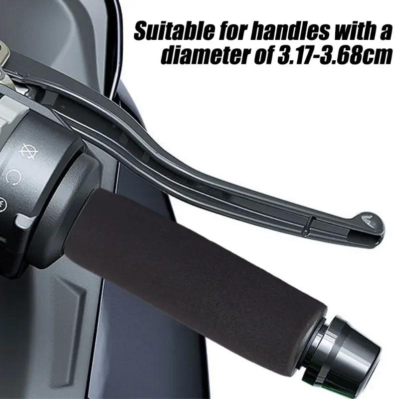 Motorcycle Handlebar Cover Slip-on Foam Anti-slip Moto Handle Levers Grips Anti Vibration Comfort Handlebar Grip Sleeve 4/1PCS