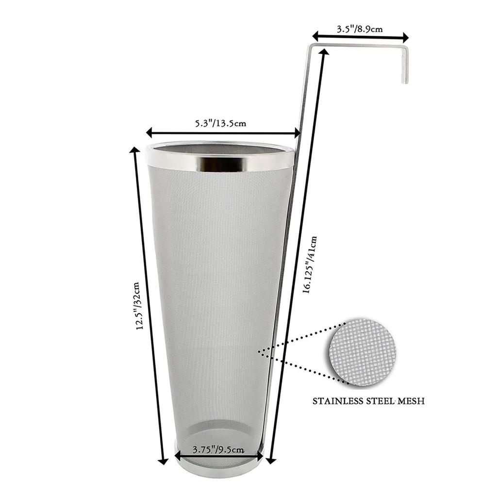 Edelstahl Sieb Bierfässer Dry Hoppers Hopfen Spinnen Filter Brauen Maschen Korrosionsbeständige Brauausrüstung