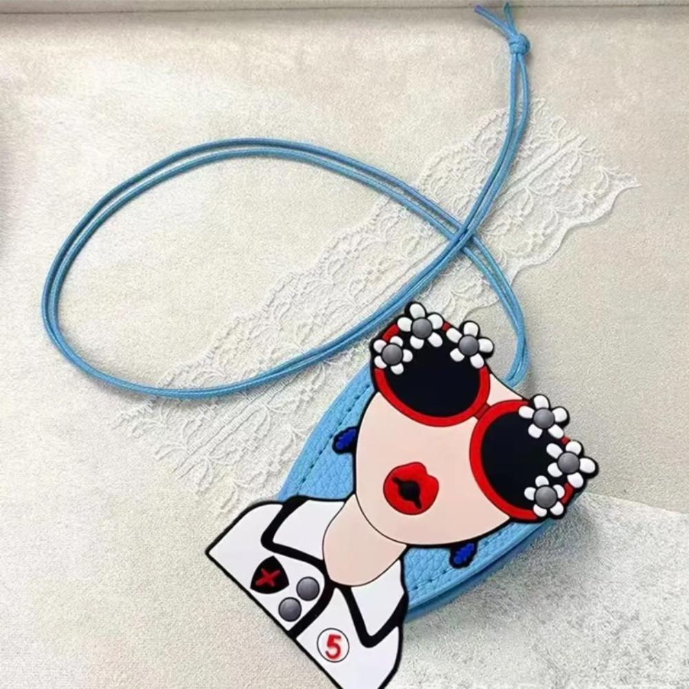 

Embroidery Hanging Neck Glasses Clip Anti-lost Neck Strap Glasses Case