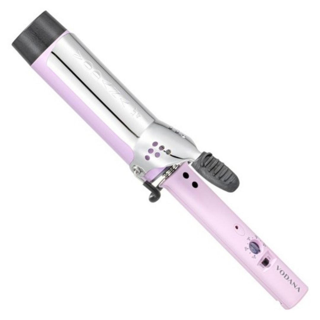 VODANA Glam Wave Curling Iron 40mm Professional Hair Styling Curler Violet