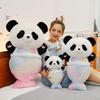 Panda Turned Mermaid Plush Toy Cute Cartoon Girl Children Birthday Gift Dolls