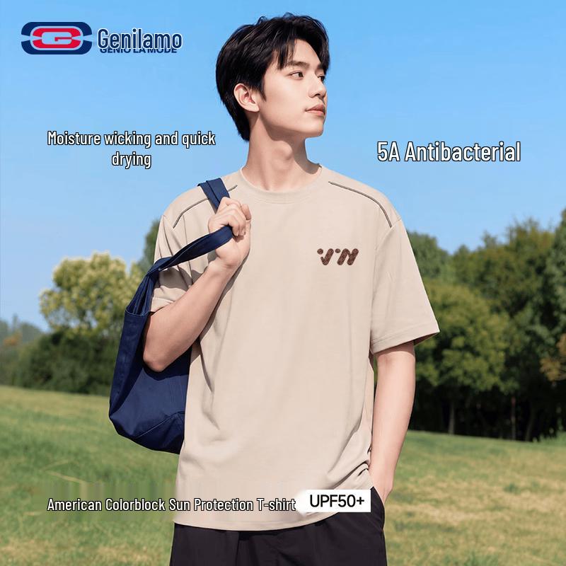GENIOLAMODE Men s Quick Dry Casual T-Shirt 2XL