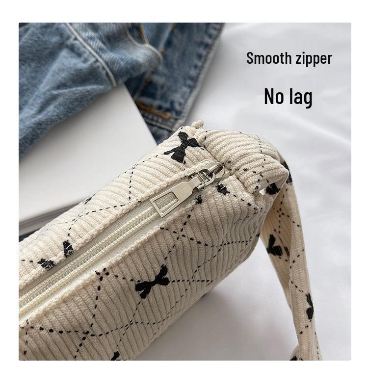 Korean Style Bow Knot Shoulder Bag - Versatile, Sweet, French Niche Handbag