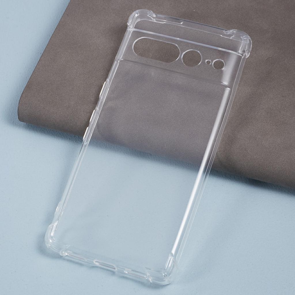 For Google Pixel 7 Pro 5G TPU Case Clear Phone Cover with Reinforced Four Corner