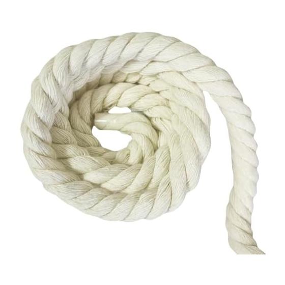Colored Cotton Rope 10mm Cotton Rope 3 Pieces 2M Soft Thick Craft Natural Cotton Handmade Interior Decoration DIY (Beige, 10mm/2M)
