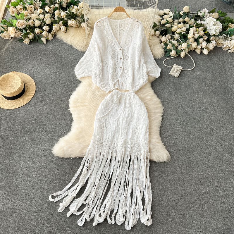 Bohemia Vacation Style Heavy Industry Tassel Half Body Embroider