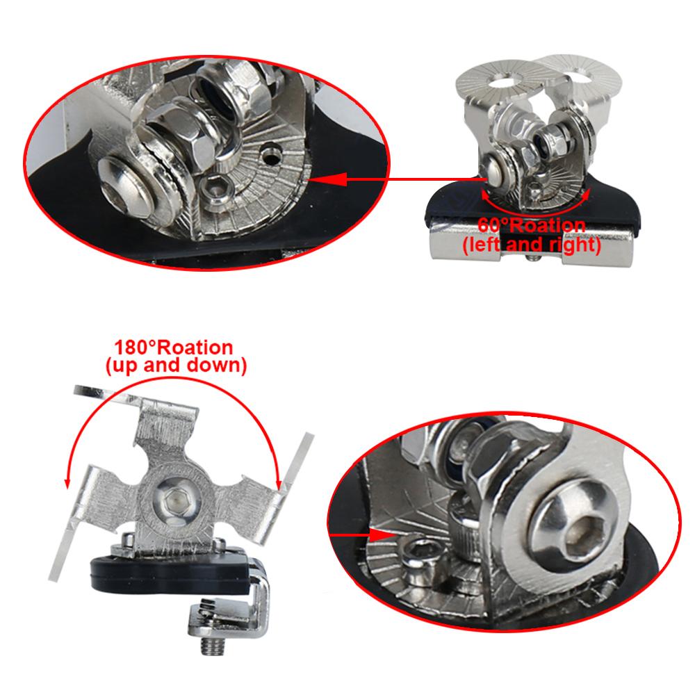 

2 Pcs Steel Pillar Hood Mounting Bracket Clamp Holder Led Work Light Bar Clamp Offroad