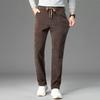 Bo Aorong Herren-Freizeithosen, gerade Röhrenhosen, Frühlingsmänner, reguläre koreanische elastische Freizeithosen, leichte Business-Herrenhosen