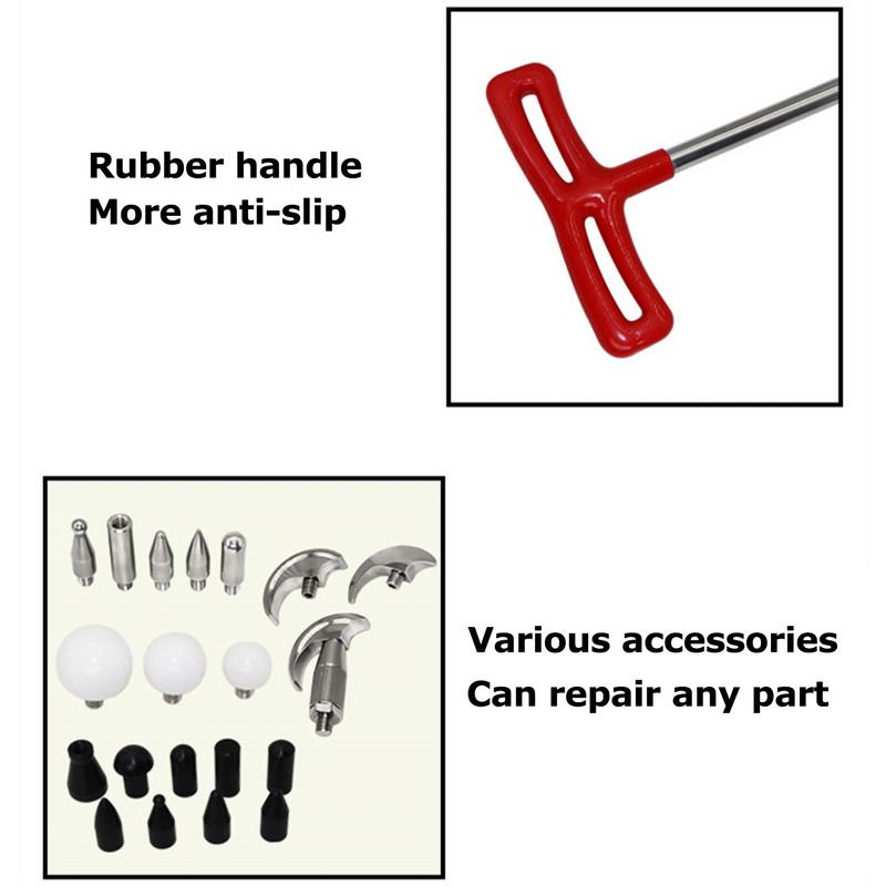 Car Repair Tool Dent Puller Auto Body Dent Puller Kit Stable Dent Removal with High Hardness Grip For Car Supplies