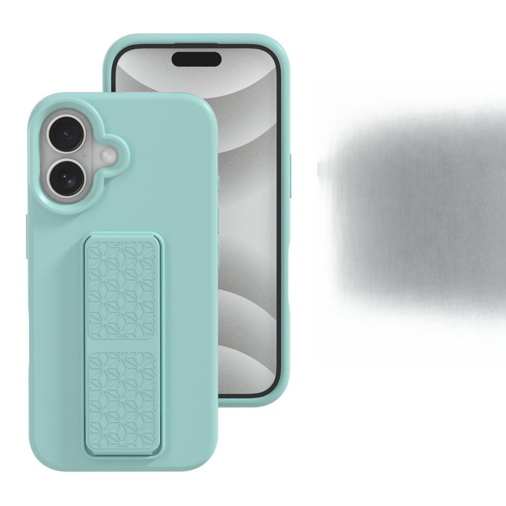 Suitable for Ip16promax Liquid Silicone Wristband Stand, Apple 15/14 Solid Color Protective Case