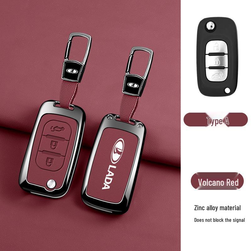High-End Protective Key Case for Lada - Fashionable and Durable Cover with Buckle