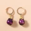 Cute Simulation Fruits Earrings for Women Grape Strawberry Apple Drop Earrings Girls Jewelry Gift