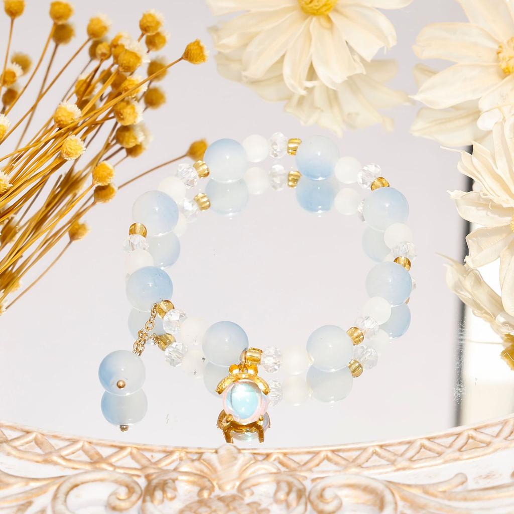 Recommended crystal bracelet, niche high-end glass bracelet, get ice-through student girlfriend gifts