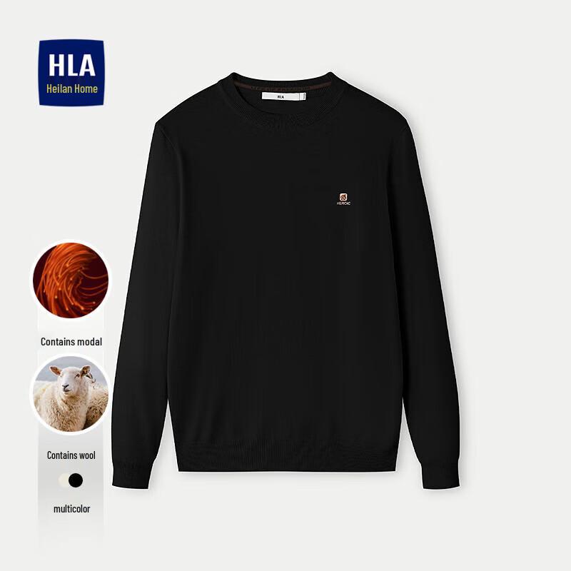 

HLA Men s Round Neck Wool Blend Pullover Sweater XL