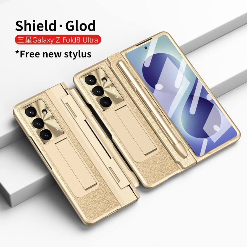 Fold 8 7 6 5 4 3 Handyhülle Leder Schutzhülle Mit Stifthalter Stoßfest Galaxy Z