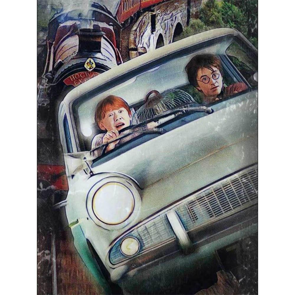 Harry Potter Cartoon Characters Diamond Painting Cross Stitch Hogwarts Castle Mosaic Embroidery Rhinestones Home Decor Kids Gift
