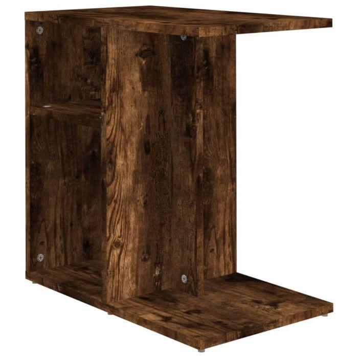 VidaXL Table d'appoint Chêne fumé 50x30x50 cm Bois d'ingénierie 815849