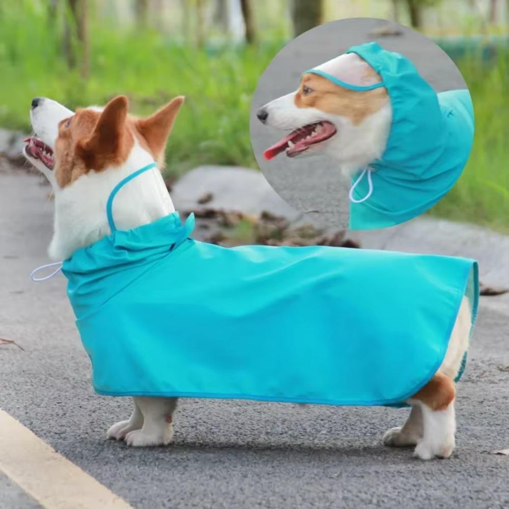 Pet Dog Raincoat Waterproof Dog Rain Coat For Small Large Dogs Corgi Labrador Clothes Outdoor Pet Jacket Clothing For Rain M-8XL