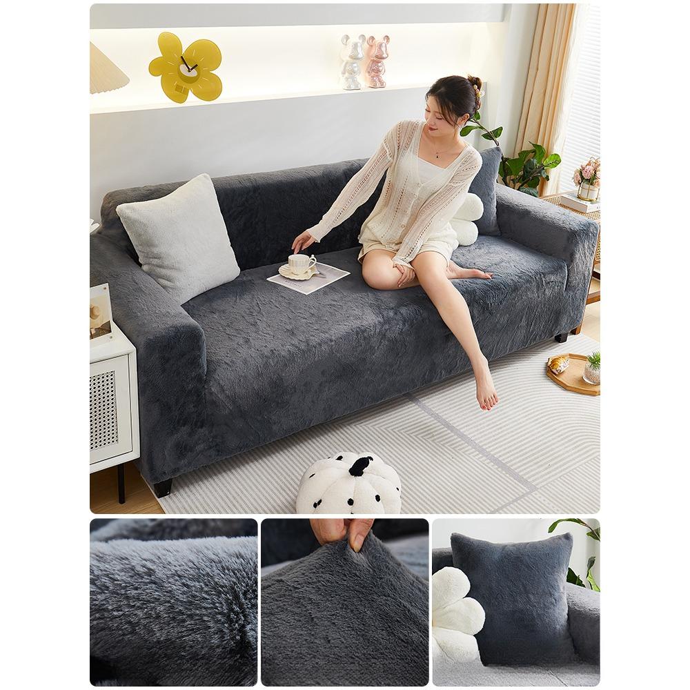 

Зимний утолщенный кашемировый чехол для дивана с кроликом, универсальный универсальный чехол для дивана Lazy One, чехол для дивана 70*90cm