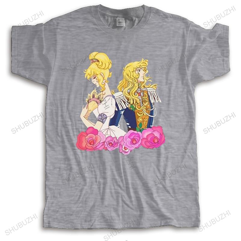 

Fashion T Shirt Unisex Lady Oscar Girl And Boy Androgyne Tshirt Short Sleeves Pure Cotton Tee Tops The Rose Of Versailles Tshirt 4XL