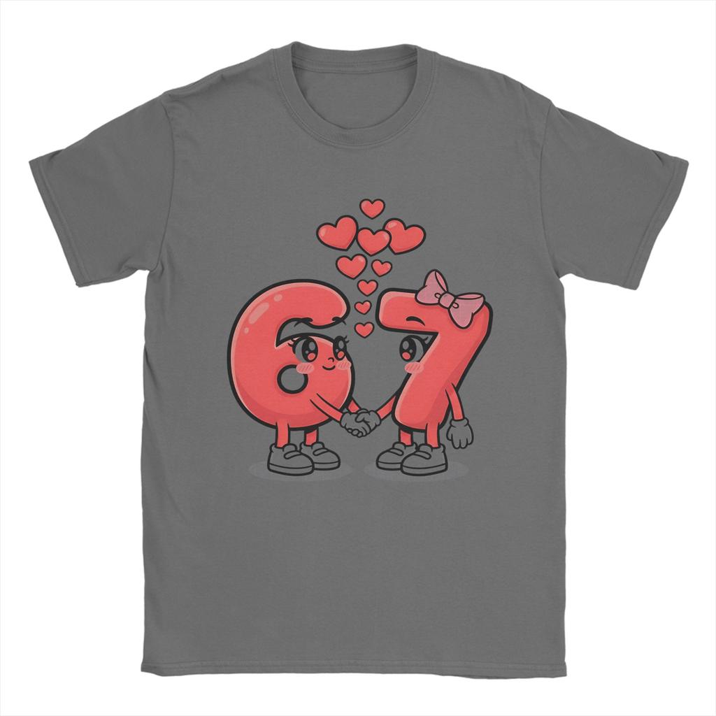 Sweet Six Seven Valentine Unisex T Shirts Fun Tee Shirt Short Sleeve Crew Neck TShirt Pure Cotton 4XL 5XL 6XL Clothes