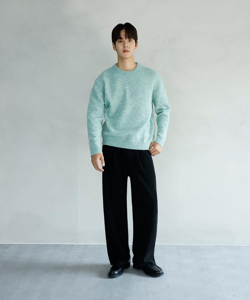 SIGNATURE Soft Heavy Corduroy One-Pleat Elastic Pants [3 Colors]