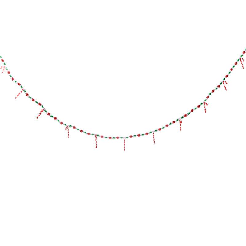 Colorful Candy Pendant Garland Ins Tassel Beaded Sweets Ball String Handmade Nursery Children Room Christmas Tree Decor