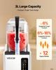 Slushie Machine, 3L/100oz No Ice Needed Slushy Machine for Home, Frozen Drink Maker with Single Tank, Margarita Machine with Self-Cleaning, for Frozen
