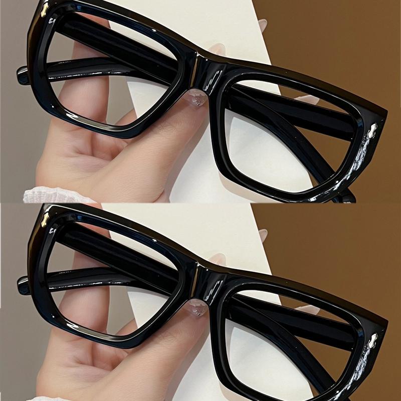 2Pcs Fashion Square Glasses For Women Classic Blue Light Blocking Men Daily Life Stylish Brand Designer Eyewear