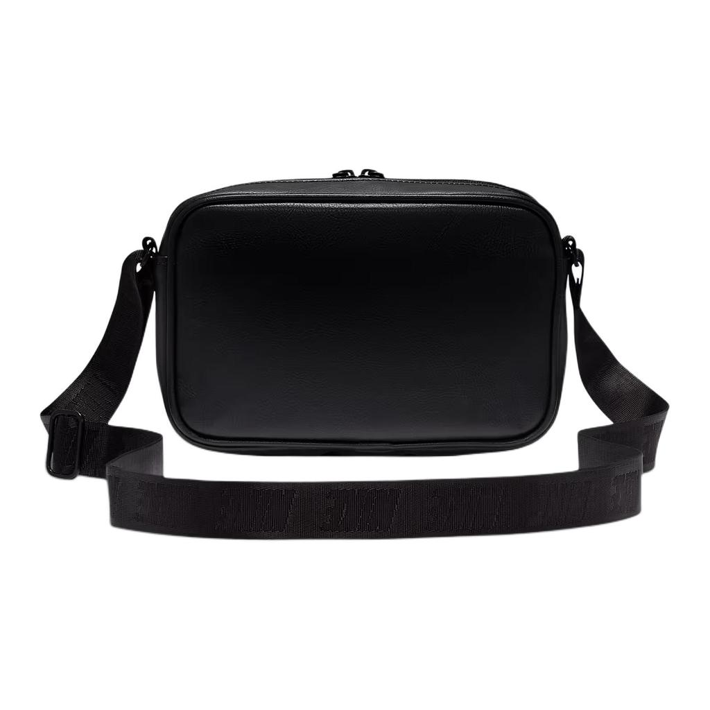 Nike Heritage Polyurethane PU Shoulder Bag Unisex Black IB2528-010