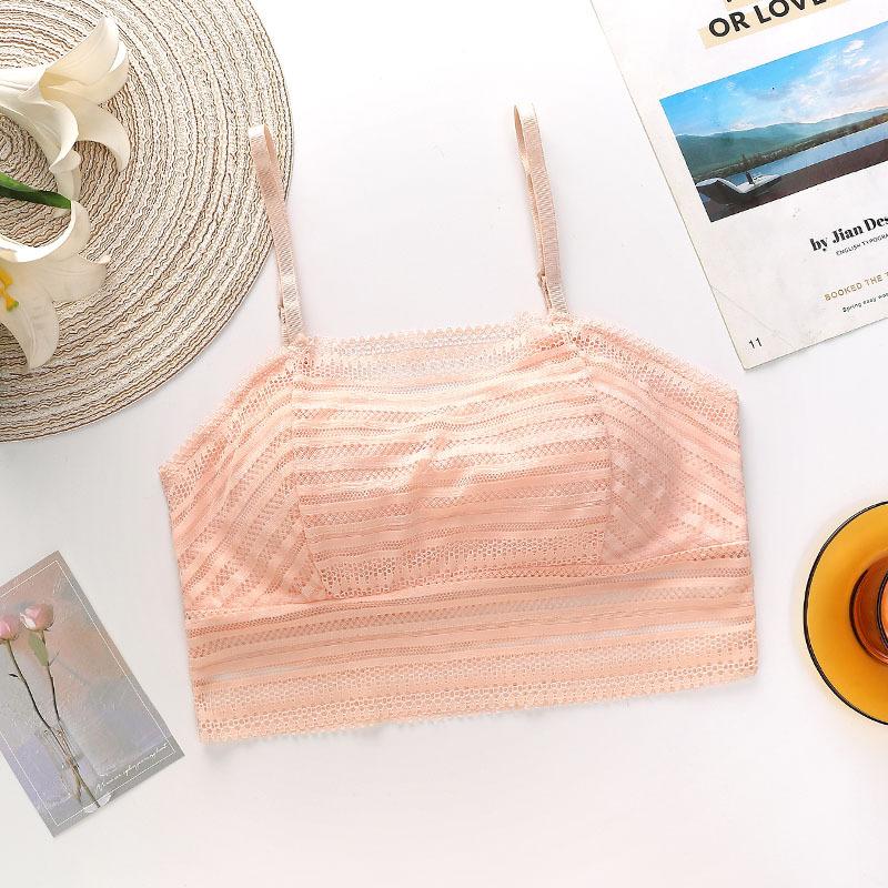 

Новинка 2023 года, красивая спинка, удобная, без стальных колец, кружевной сплошной цвет, приятный для кожи, не провисающий сексуальный бюстгальтер One size fits all