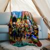Pătură Personalizată cu Nume - Design cu Personaje Genshin Impact, Pătură pentru Canapea, Pat, Călătorii, Camping - Moale și Călduroasă, Cadou Minunat