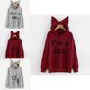 Streetwear Hoodie For Women With Letter Pattern And Cotton Blend For Casual Fall Fashion